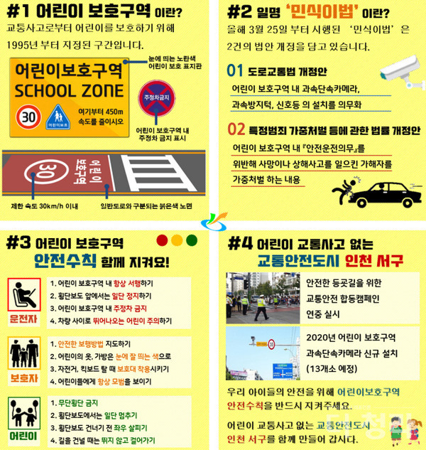서구, 교통안전 테마 캠페인 '어린이보호구역 안전수칙''홍보 서구, 교통안전 테마 캠페인 '어린이보호구역 안전수칙''홍보